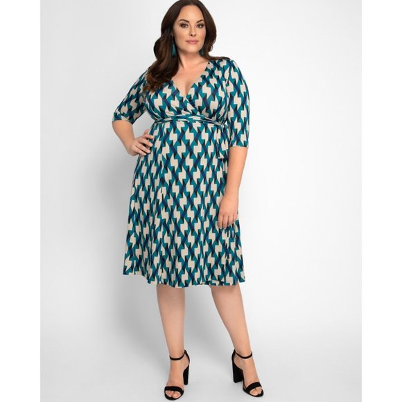 kiyonna essential wrap dress